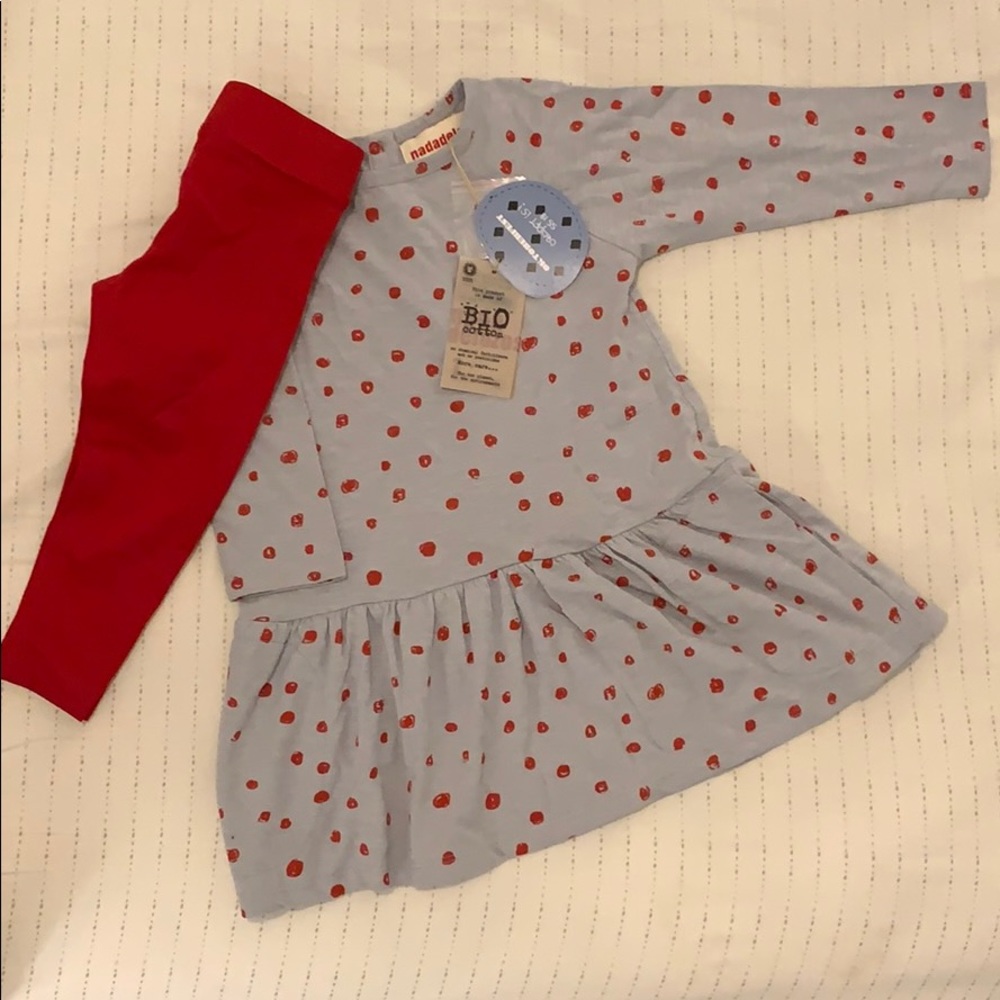 NWT! Girls tunic and leggings. 2T
